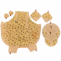 سرویس 10پارچه آشپزخانه طرح قاصدک | کالا مکس