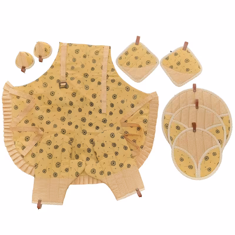 سرویس 10پارچه آشپزخانه طرح قاصدک | کالا مکس