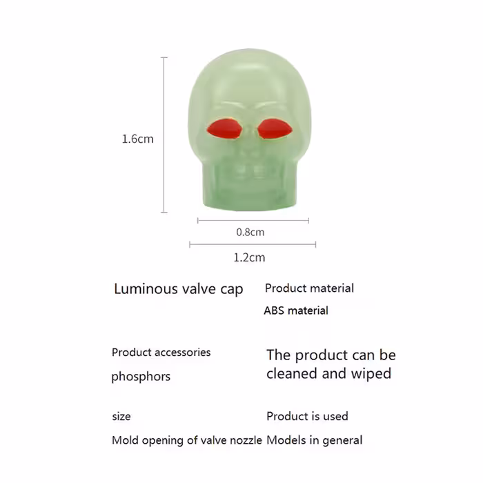 سر والف لاستیک مدل بدون باتری کد SKULL-CAR-MOTO-BE بسته 2 عددی