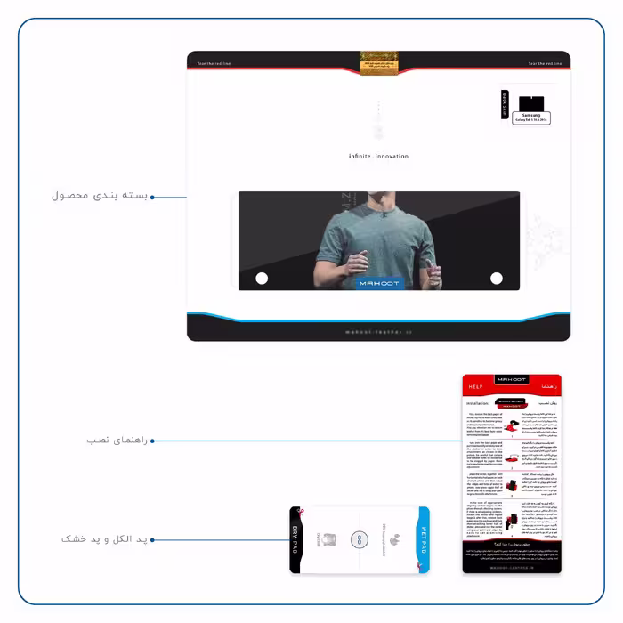 برچسب پوششی ماهوت مدل Mark Zuckerberg مناسب برای تبلت سامسونگ Galaxy Tab S 10.5 2014 T805