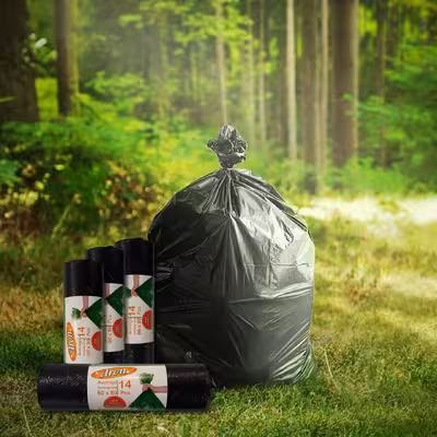 کیسه زباله آرون مدل ARON-6080-5PKG پنج رول 14 عددی