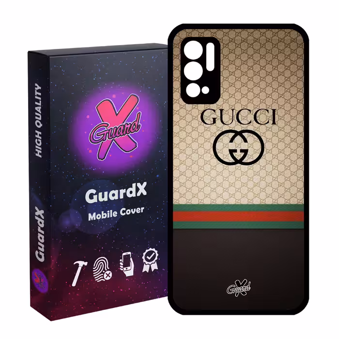 کاور گارد ایکس طرح Gucci مدل Glass10215 مناسب برای گوشی موبایل شیائومی Redmi Note 10 5G / Poco M3 Pro