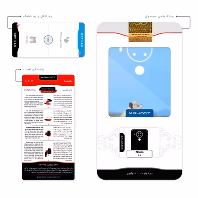 برچسب پوششی ماهوت مدل Rhino مناسب برای گوشی موبایل نوکیا 5.4