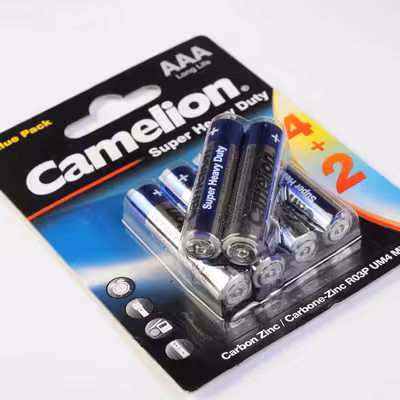 باتری نیم قلمی کملیون مدل Super  بسته 6 عددی