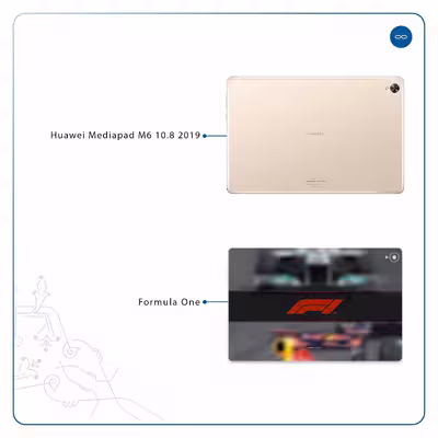 برچسب پوششی ماهوت مدل Formula One مناسب برای تبلت هوآوی Mediapad M6 10.8 2019