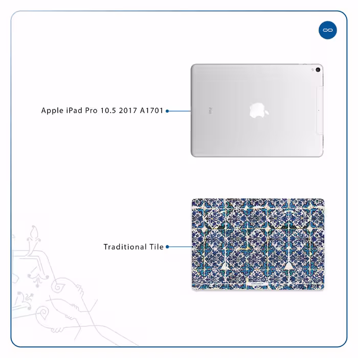برچسب پوششی ماهوت مدل Iran-Tile1 مناسب برای تبلت اپل iPad Pro 10.5 2017 A1701