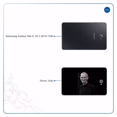 برچسب پوششی ماهوت مدل Steve Jobs مناسب برای تبلت سامسونگ Galaxy Tab A 10.1 2016 T585