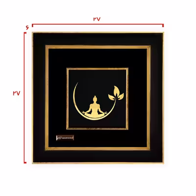 تابلو طلا کوب مارک گلد طرح یوگا کد TF114