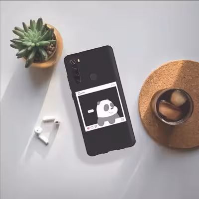 کاور طرح پاندا کد 100 مناسب برای گوشی موبایل شیائومی Redmi note 8