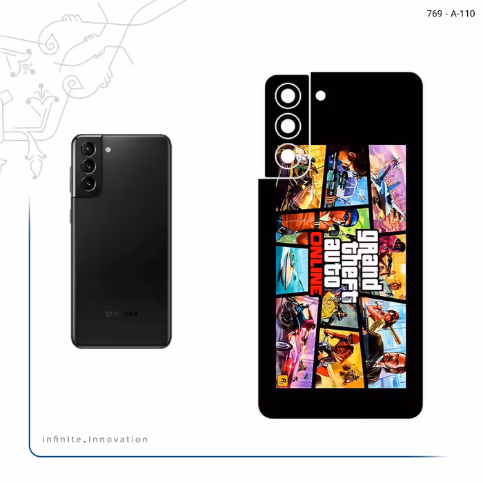برچسب پوششی ماهوت مدل GTA Online Game Series مناسب برای گوشی موبایل سامسونگ Galaxy S21 5G