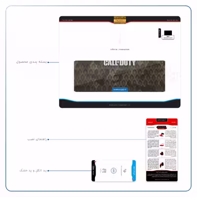 برچسب پوششی ماهوت مدل Call-of-Duty-Game مناسب برای تبلت اپل iPad Air 2013 A1474