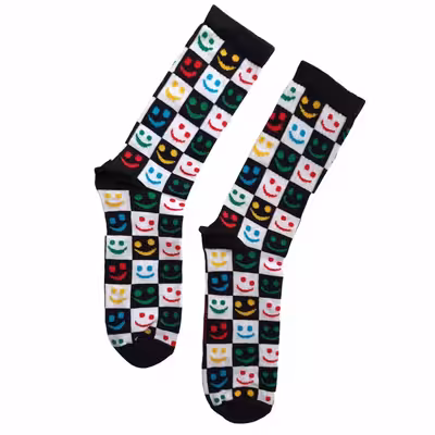 جوراب چتیک مدل لبخند و شادي