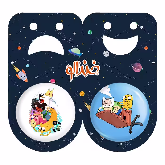 پیکسل خندالو مدل جیک و فین وقت ماجراجویی Adventure Time کد 2082520832 مجموعه 2 عددی