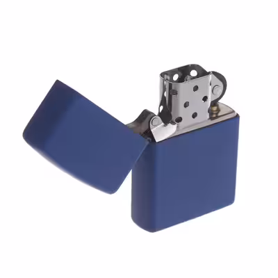 فندک زیپو مدل REG R/BLUE MATTE کد 229