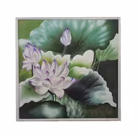 تابلو نقاشی اکریلیک طرح نیلوفر