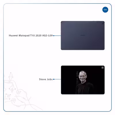 برچسب پوششی ماهوت مدل Steve Jobs مناسب برای تبلت هوآوی Matepad T10 2020 AGS-L09