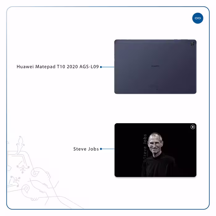 برچسب پوششی ماهوت مدل Steve Jobs مناسب برای تبلت هوآوی Matepad T10 2020 AGS-L09