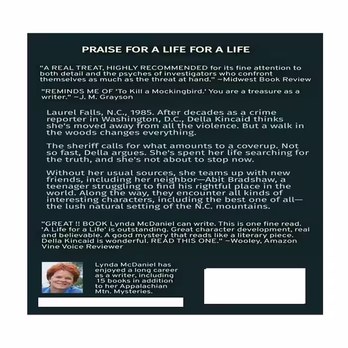 کتاب A Life for a Life اثر Lynda McDaniel انتشارات نبض دانش