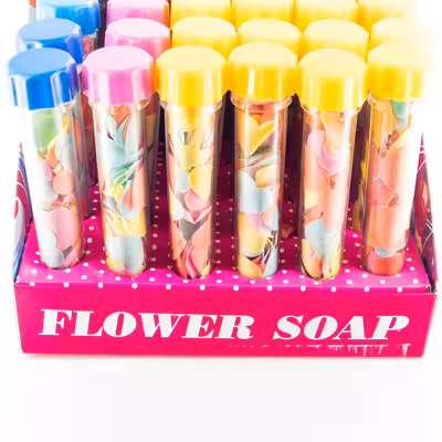 صابون کاغذی مدل لوله ای کد 1 وزن 23 گرم مجموعه 24 عددی