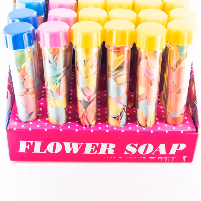 صابون کاغذی مدل لوله ای کد 1 وزن 23 گرم مجموعه 24 عددی