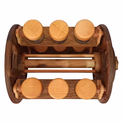  ست جای ادویه 12 پارچه آغاج کد 2019