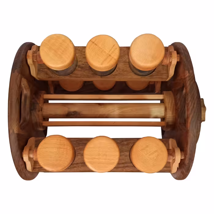  ست جای ادویه 12 پارچه آغاج کد 2019