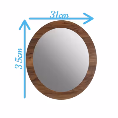 آینه الف مدل  بیضی نگین کد 43 مجموعه 2 عددی