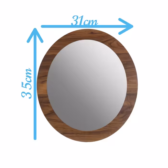 آینه الف مدل  بیضی نگین کد 43 مجموعه 2 عددی