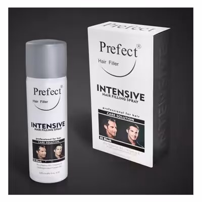 اسپری پرپشت کننده مو پرفکت هیر فیلر شماره 01 حجم 120 میلی لیتر رنگ مشکی