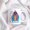 ماگ حس آمیزی طرح لیوان دهنی مدل ترمه 