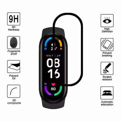 محافظ صفحه نمایش کروکودیل مدل C-PWM مناسب برای ساعت هوشمند شیائومی  Mi Band 6