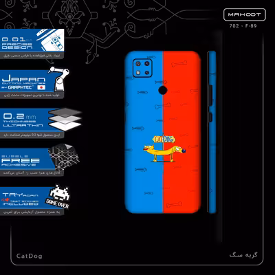 برچسب پوششی ماهوت مدل CatDog-FullSkin مناسب برای گوشی موبایل شیائومی Redmi 9 Activ