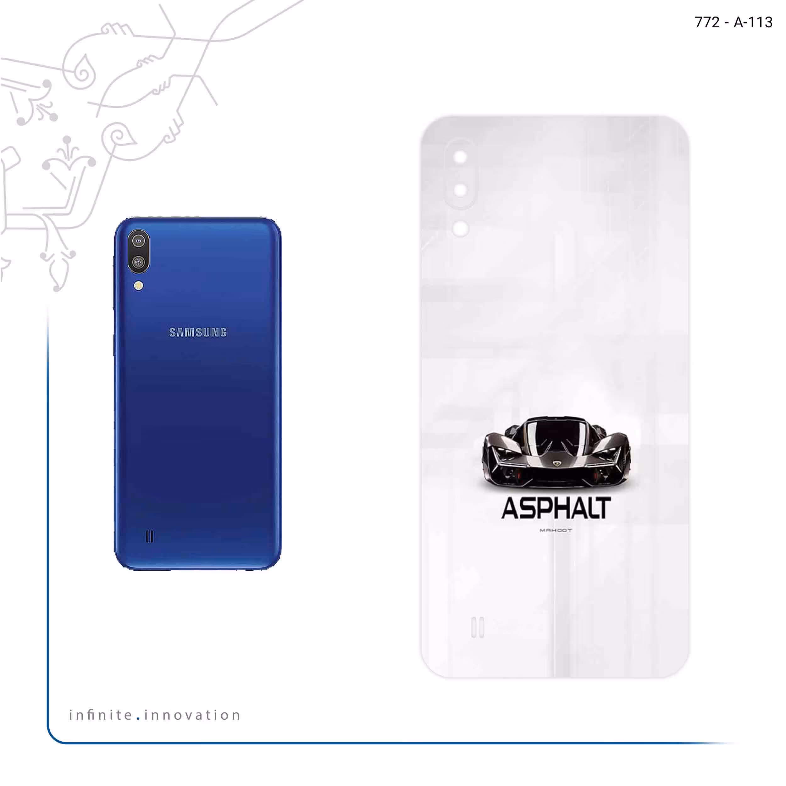 برچسب پوششی ماهوت مدل Asphalt Game Series مناسب برای گوشی موبایل سامسونگ Galaxy M10