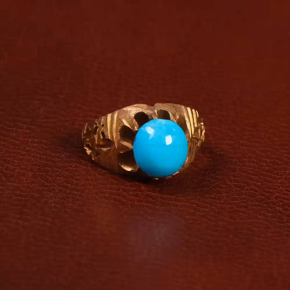 نگین فیروزه عجمی کد 29863 - جواهری مشاهیر