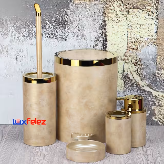 ست سرویس بهداشتی هارمونی مدل روشا پنج پارچه