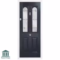 درب کلاسیک شیشه خور طرح فرانسوی  کد 1571