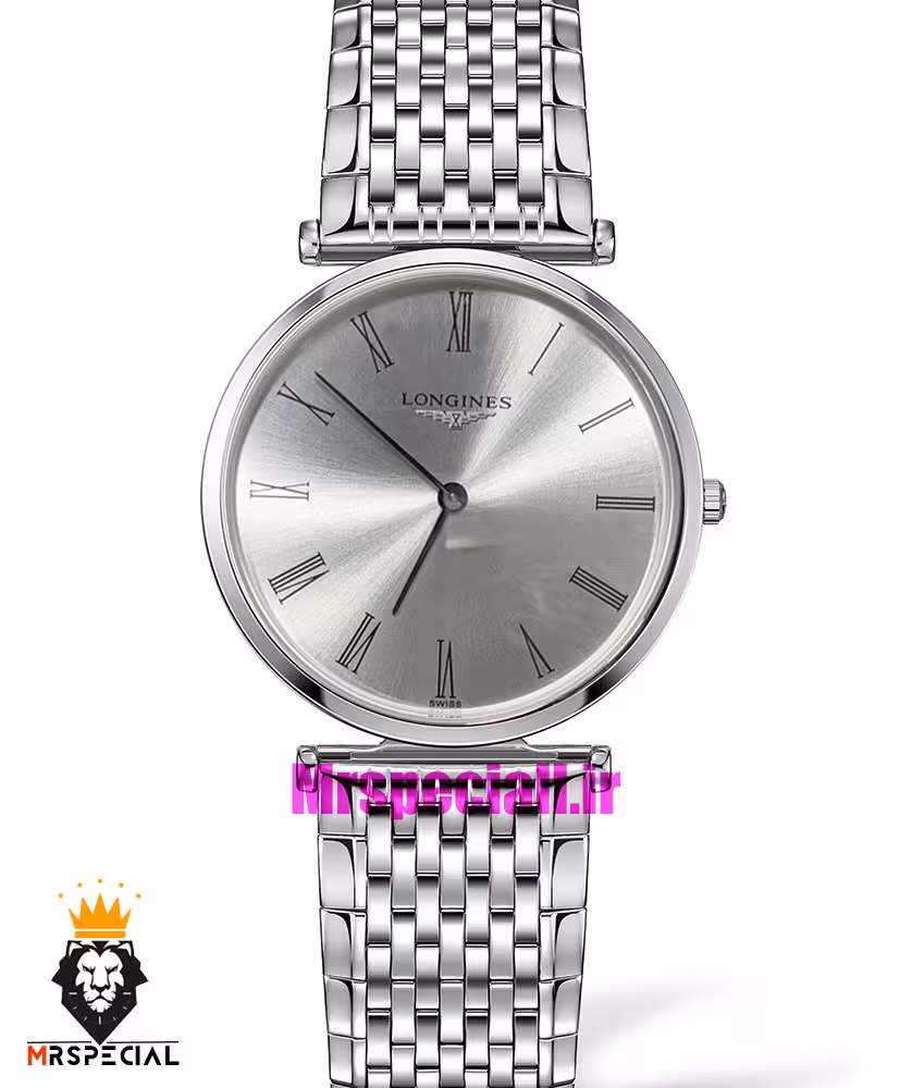 ساعت لونژین مردانه استیل صفحه نقره ای LONGINES 021175