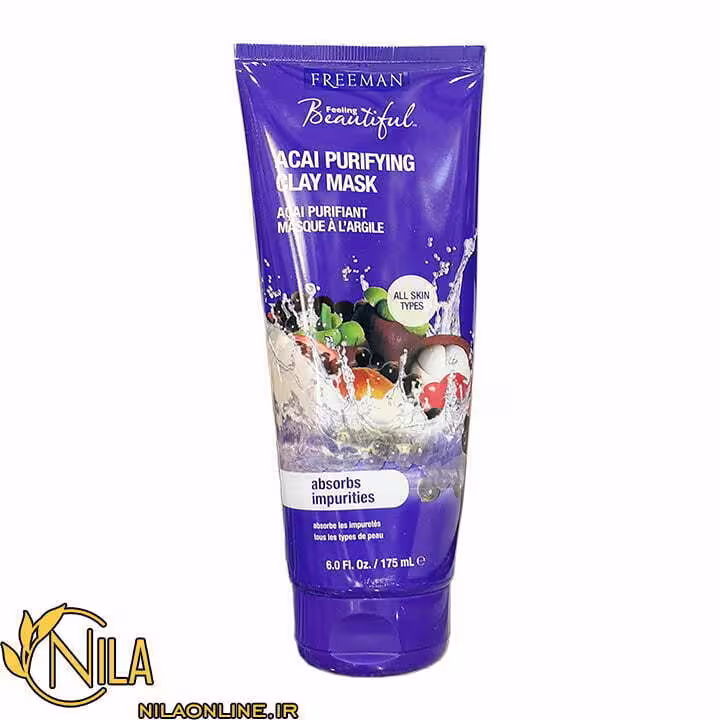 ماسک صورت فریمن Freeman مدل آسای Acai حجم 175 میلی‌لیتر