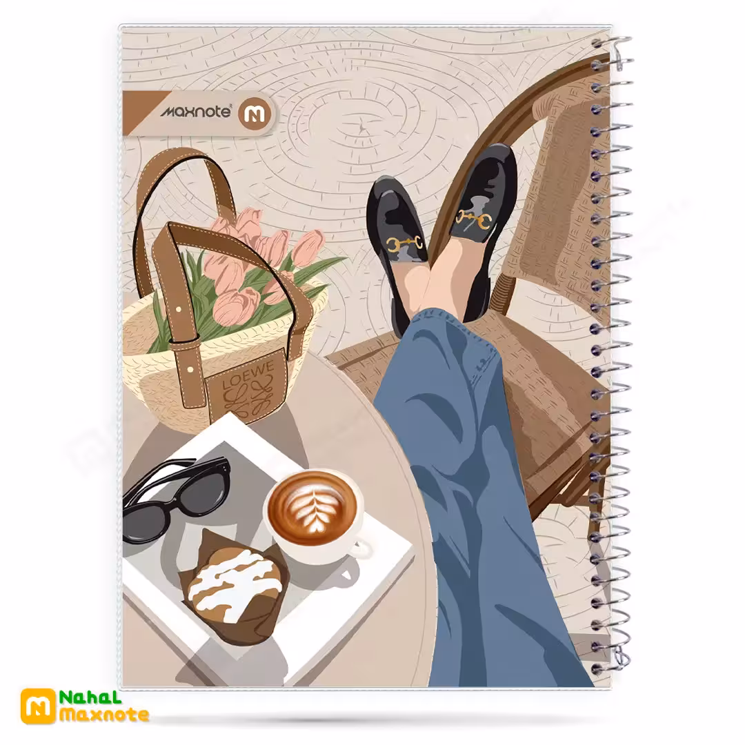 دفتر 80 برگ سیمی طلقی کد 9812.طرح 7