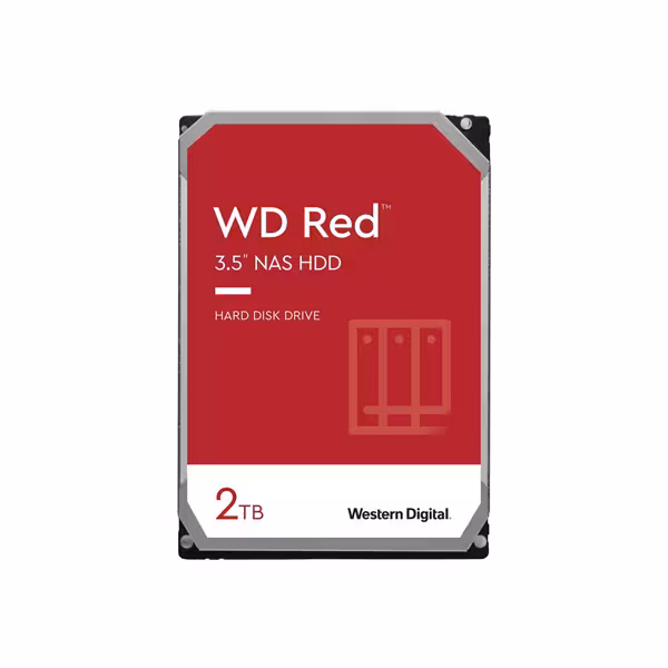 هارد اینترنال 3.5 اینچ وسترن دیجیتال قرمز مدل W20EFAX ظرفیت 2 ترابایت
