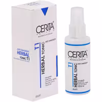 تونیک تقویت کننده و ضد ریزش مو سریتا مدل T1 حجم 60میلی لیتر | Cerita Anti Dandruff Herbal Tonic T1