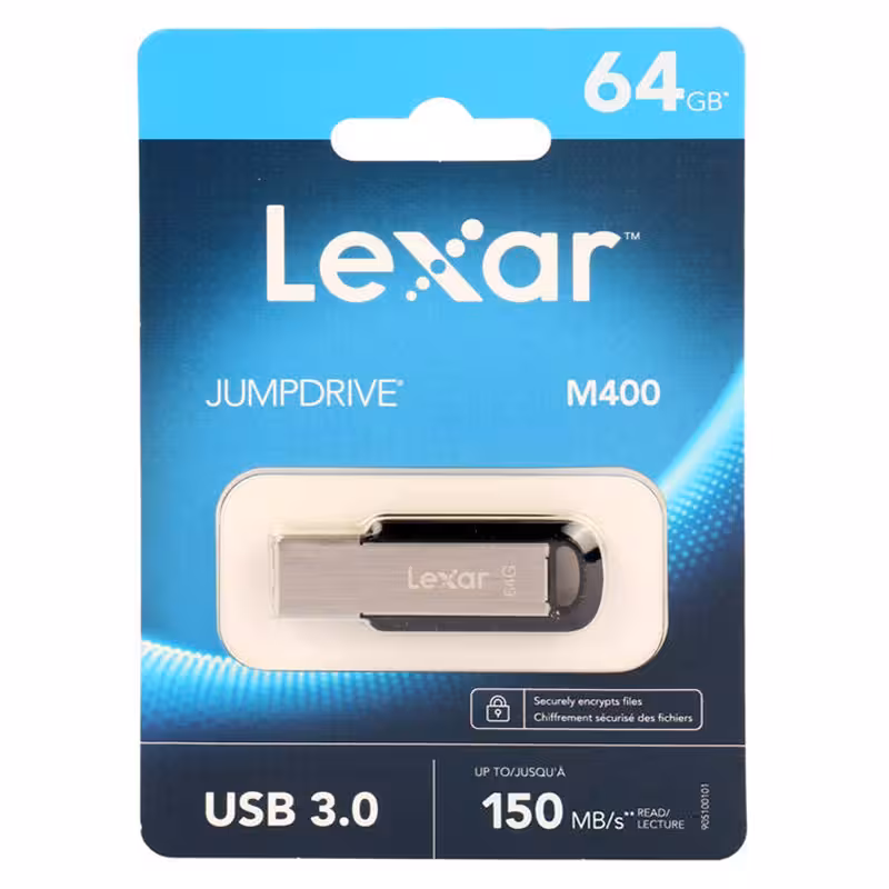 فلش 64 گیگ لکسار مدل Lexar JumpDrive M400