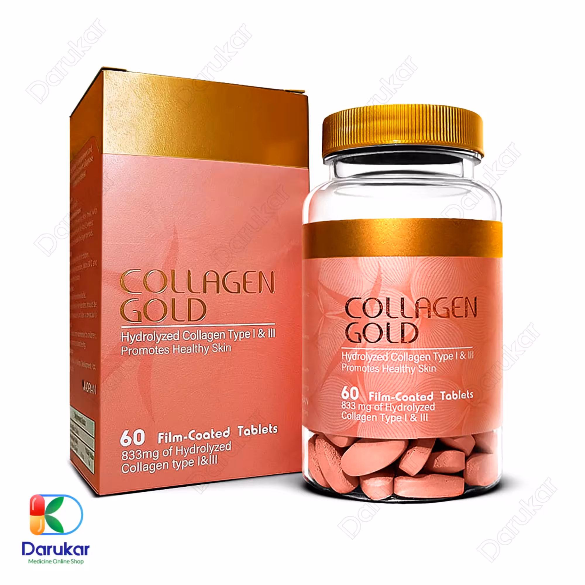 قرص کلاژن گلد آدریان 60 عدد
