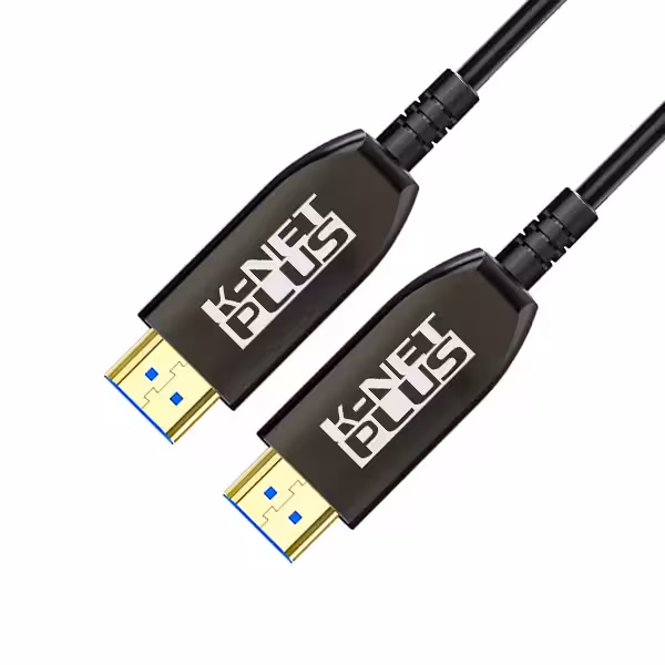 کابل فیبر نوری HDMI 21 کی نت پلاس مدل KNET PLUS KP-CHAOC21250 به طول 25 متر