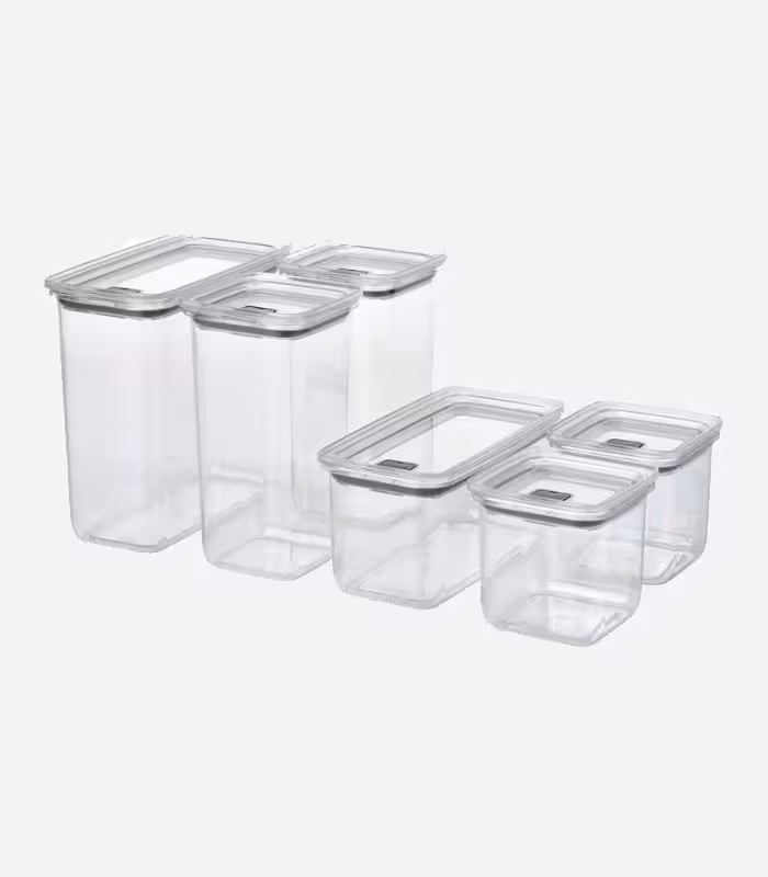 بانکه درب دار ایکیا مدل KORALLVIPPA ست 6 تایی