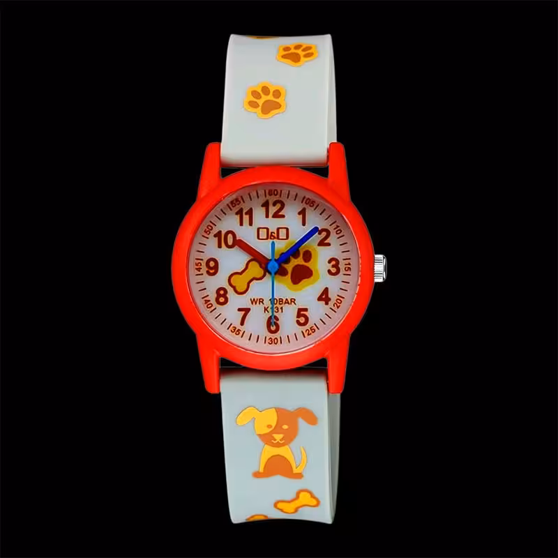 ساعت مچی عقربه‌ای کوارتز بچگانه کیو اند کیو مدل VQ44J001Y-G.R.W