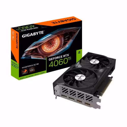 کارت گرافیک GIGABYTE RTX 4060TI WINDFORCE OC 8G (استوک با گارانتی)