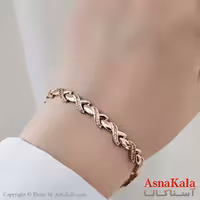 دستبند نگینی ترند برند ژوپینگ Xuping مدل بینهایت کد DSB18495W