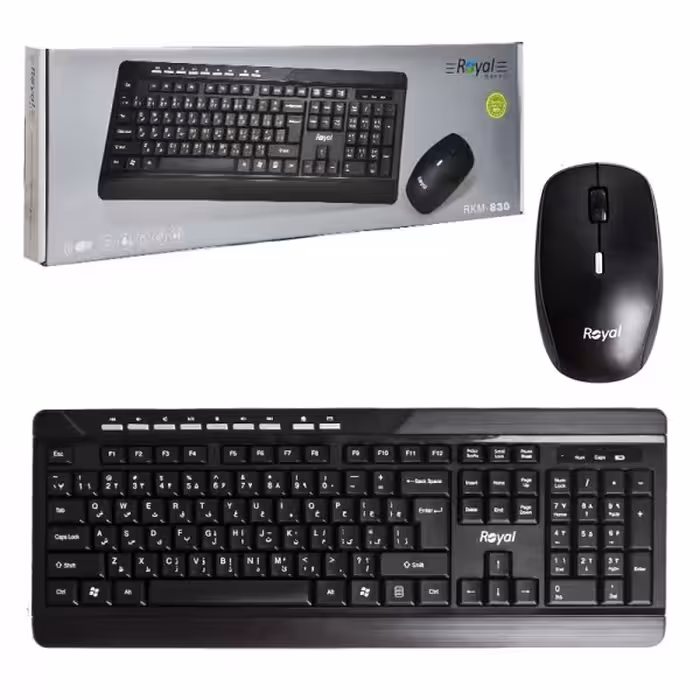کیبورد و ماوس بی سیم رویال R-KM830