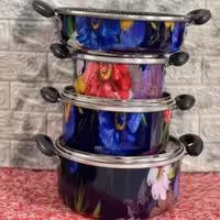 سرویس 7پارچه طرح چدن زنبوری گلدار (روژینا)